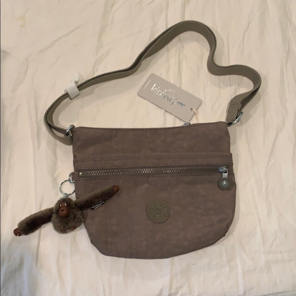RARE True Beige Kipling Arto S Crossbody Bag
